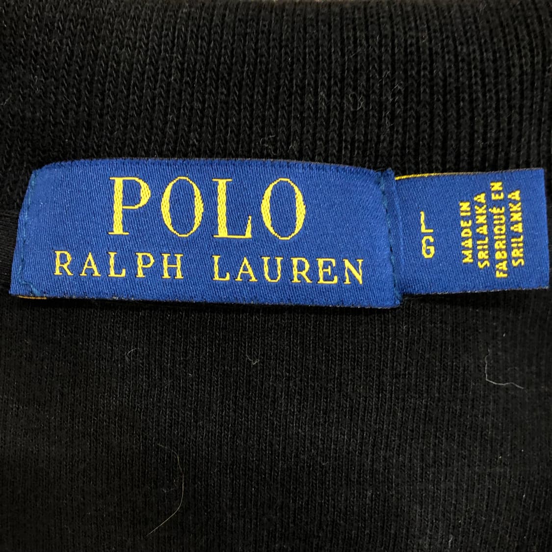 폴로 랄프로렌 하프집업 블랙 코튼 니트 상품이미지4