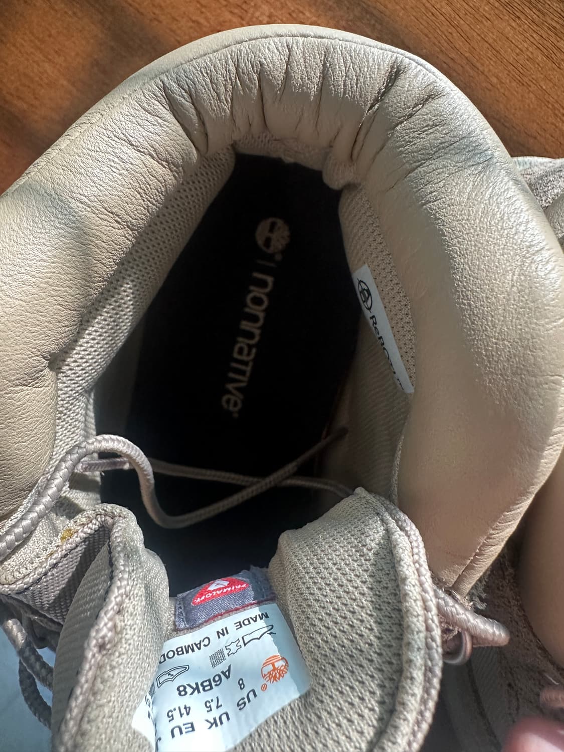 팀버랜드 x 논네이티브 필드 부츠 네이처 260 새상품급 박스X 상품이미지5