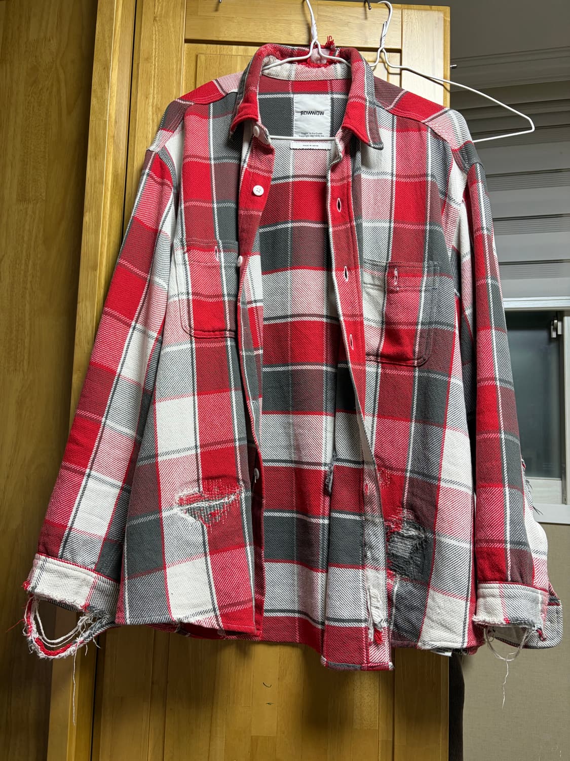 Bowwow flannel shirt 바우와우 플란넬 셔츠 상품이미지1