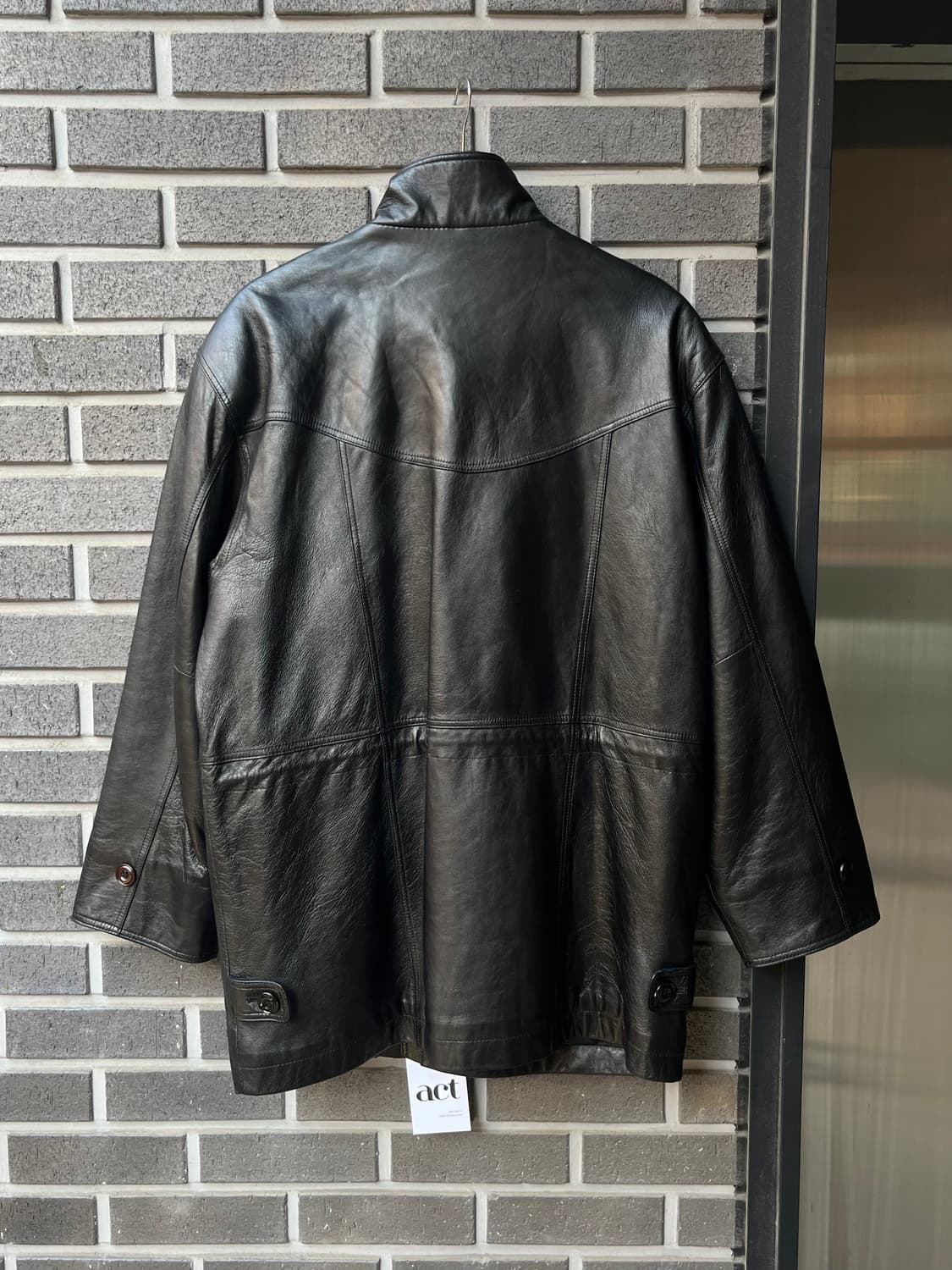 90s 램스킨 가죽자켓 블랙 상품이미지8