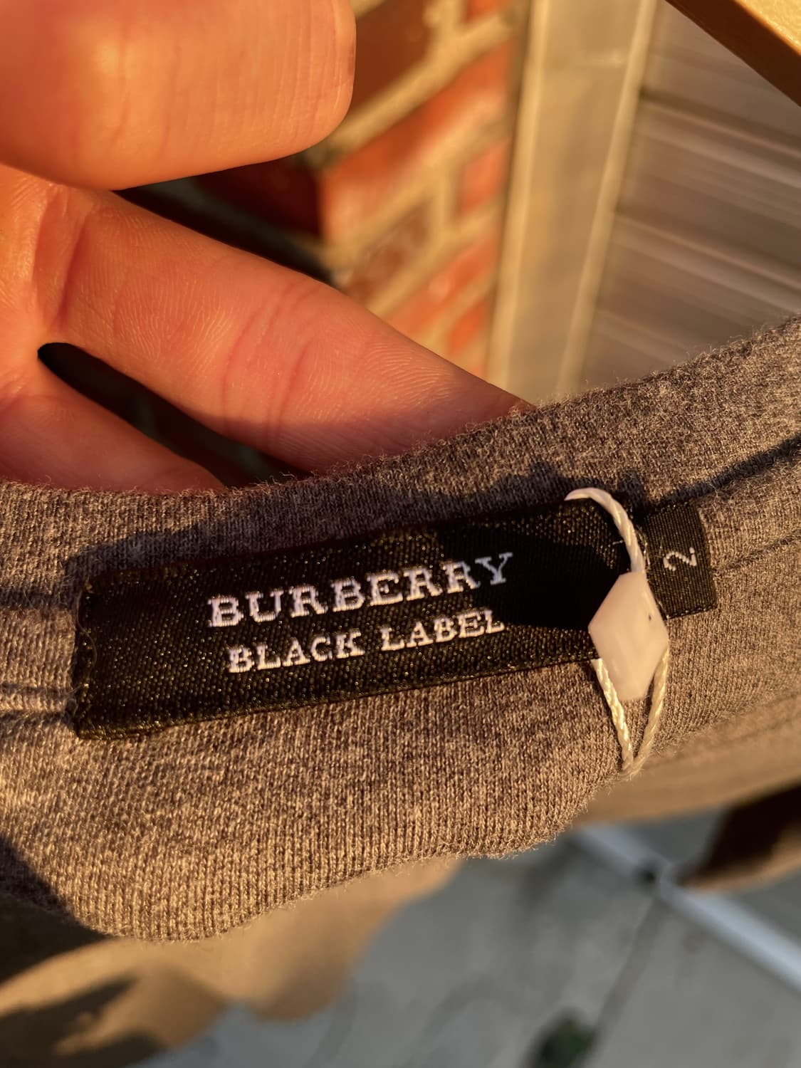 버버리 그레이 체크 핑크포인트 니트 상품이미지4