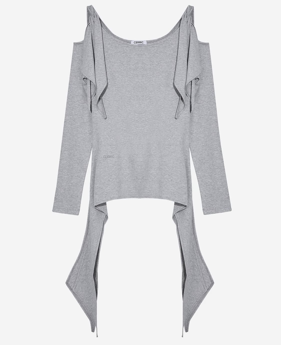 세릭 3WAY SLIT TOP GRAY 상품이미지2