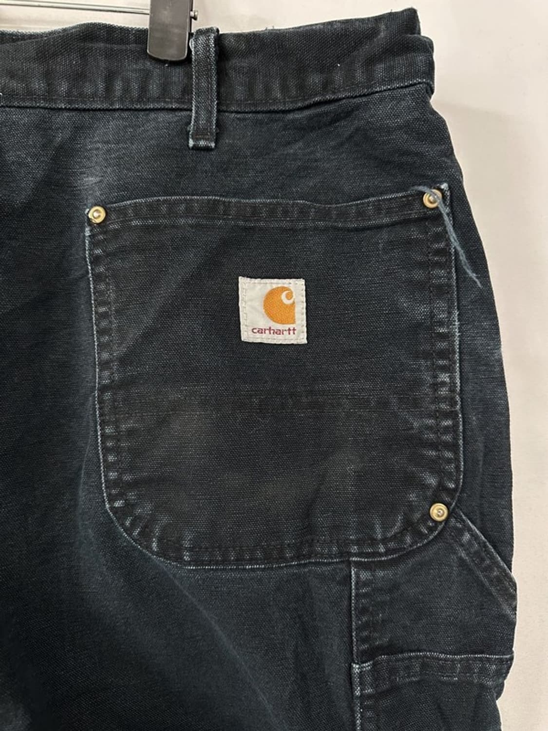 [38X32] Carhartt B01BLK USA 더블니카펜터 워크팬츠 상품이미지3