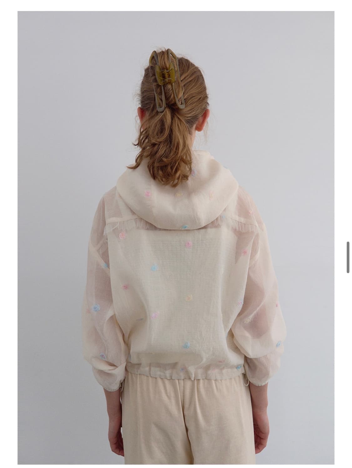 하네 플라워 글로우 시어점퍼 상품이미지2