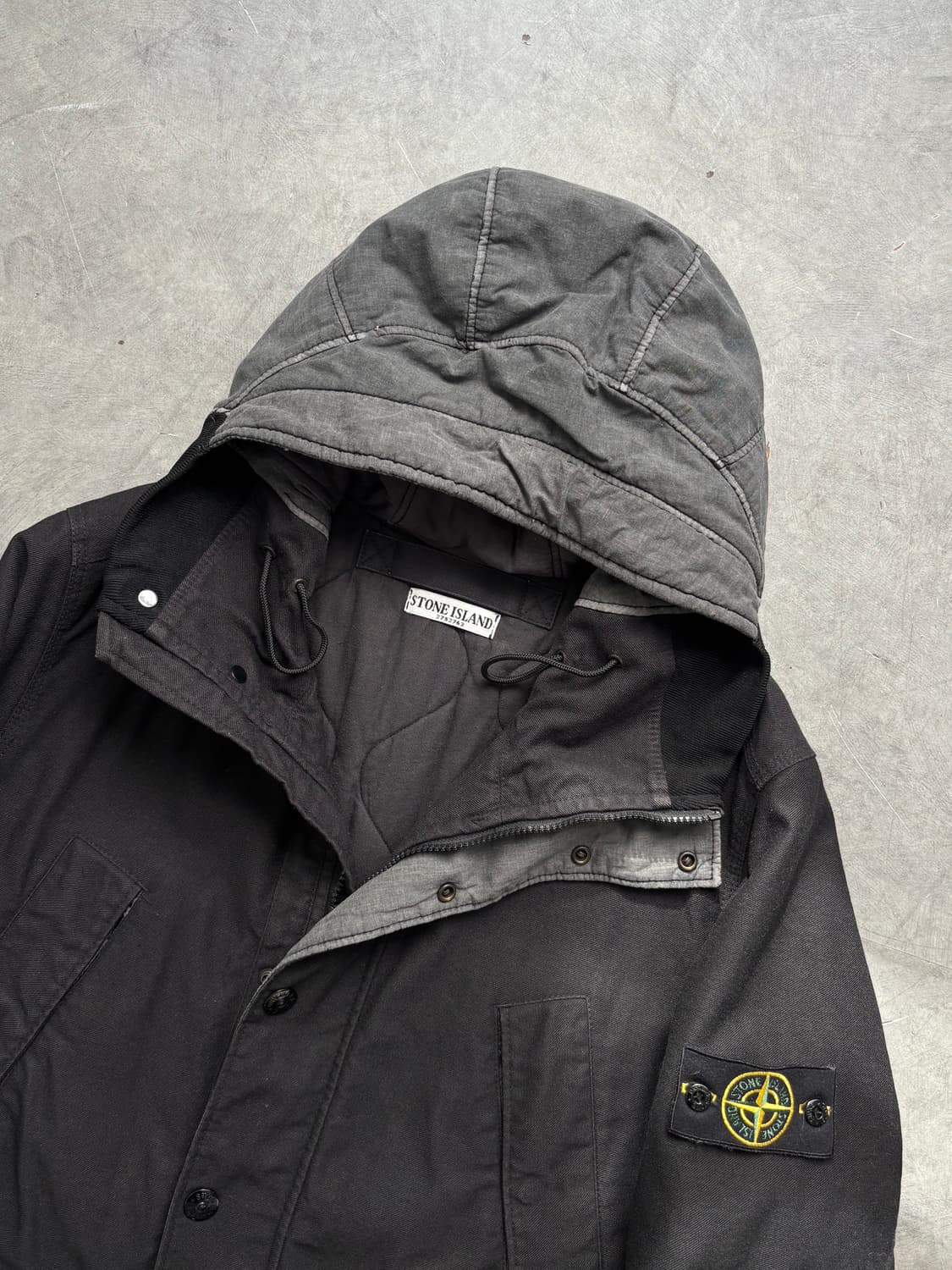 Stone Island Mil Spec Diagonal 울 후드자켓 상품이미지1