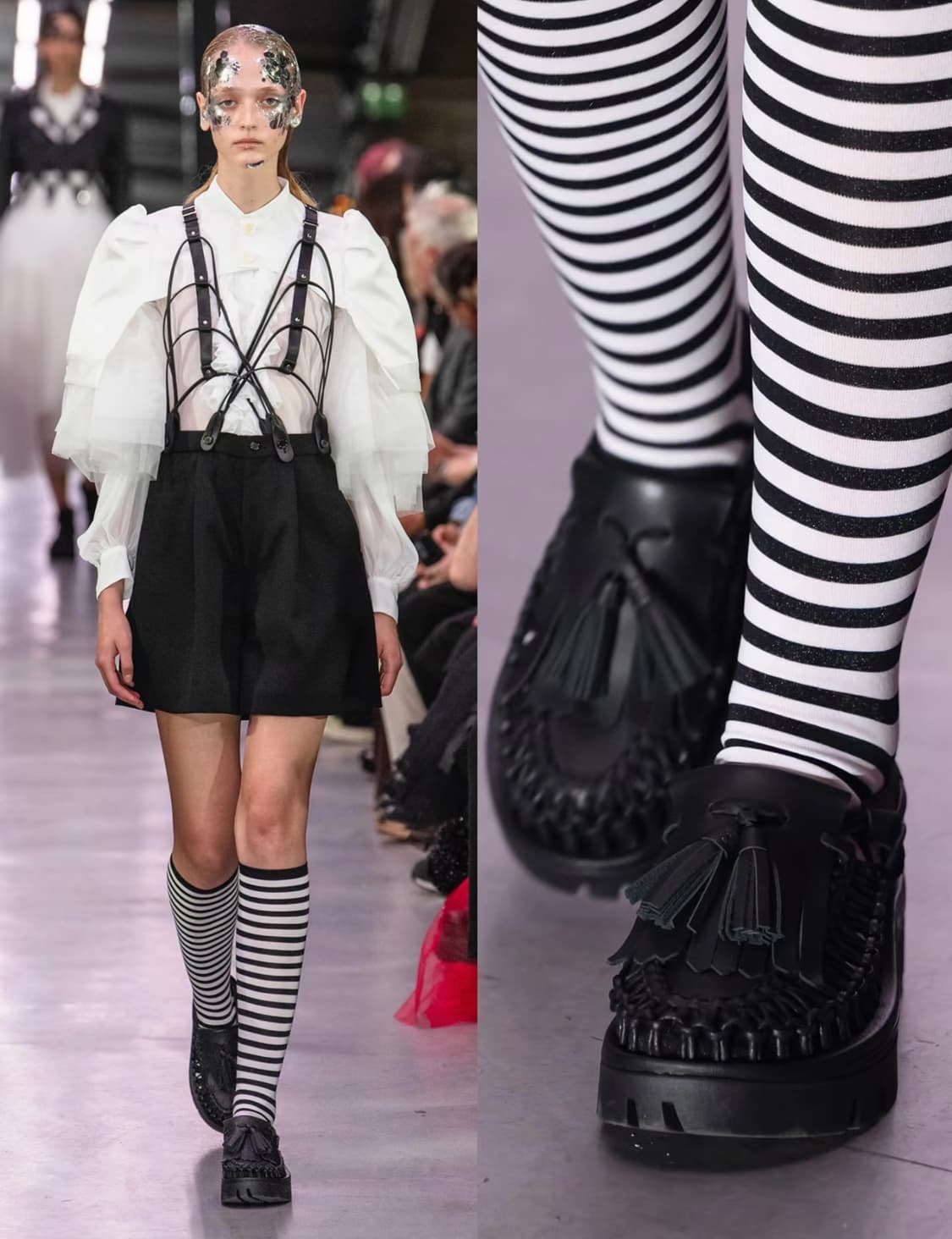 느와케이 니노미야 컬렉션 서스팬더스 바지 NEW S 상품이미지5