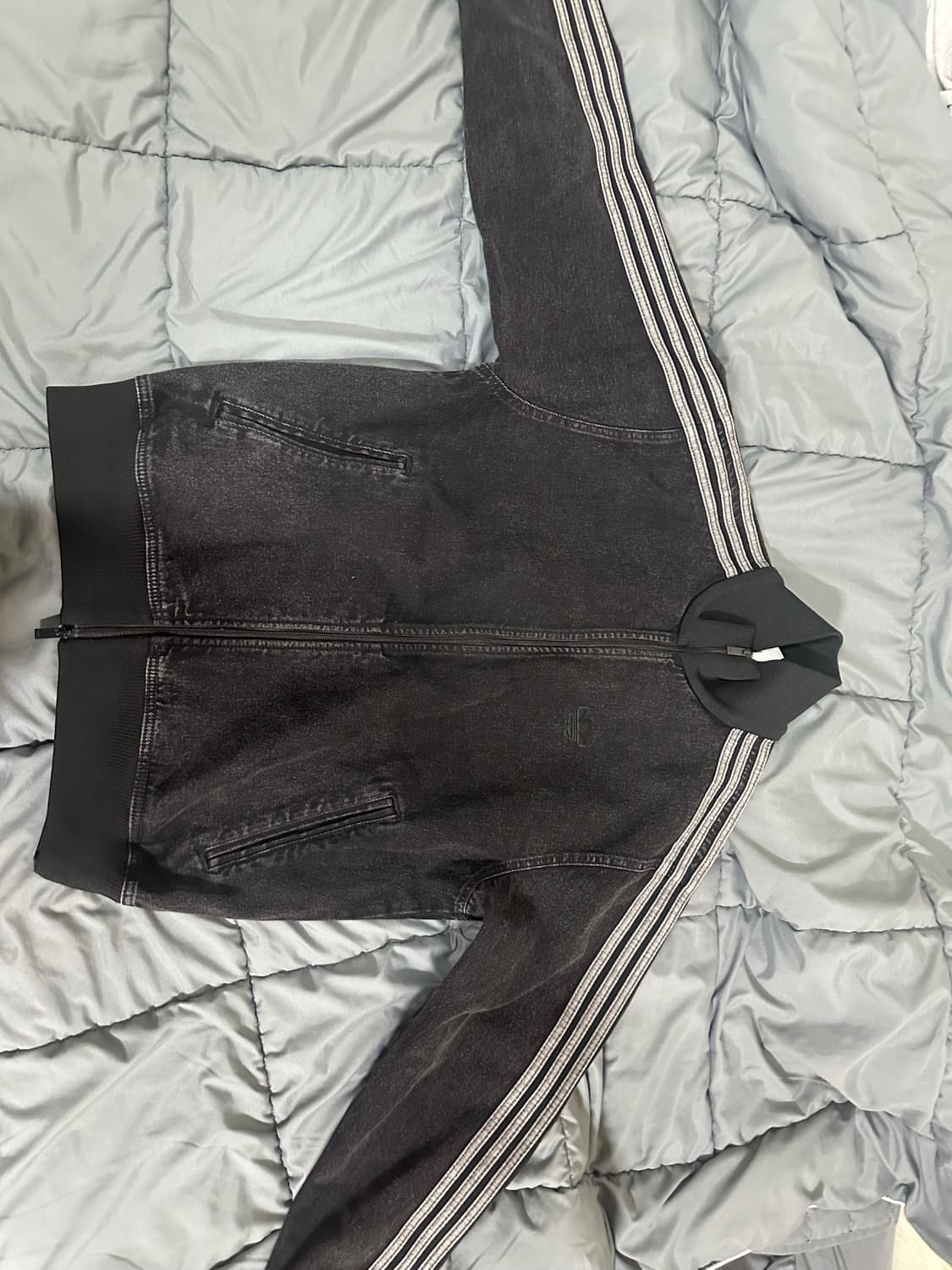 아디다스 아디컬러 데님 파이어버드 트랙탑 트루 블랙 데님 - US 사이즈 상품이미지2