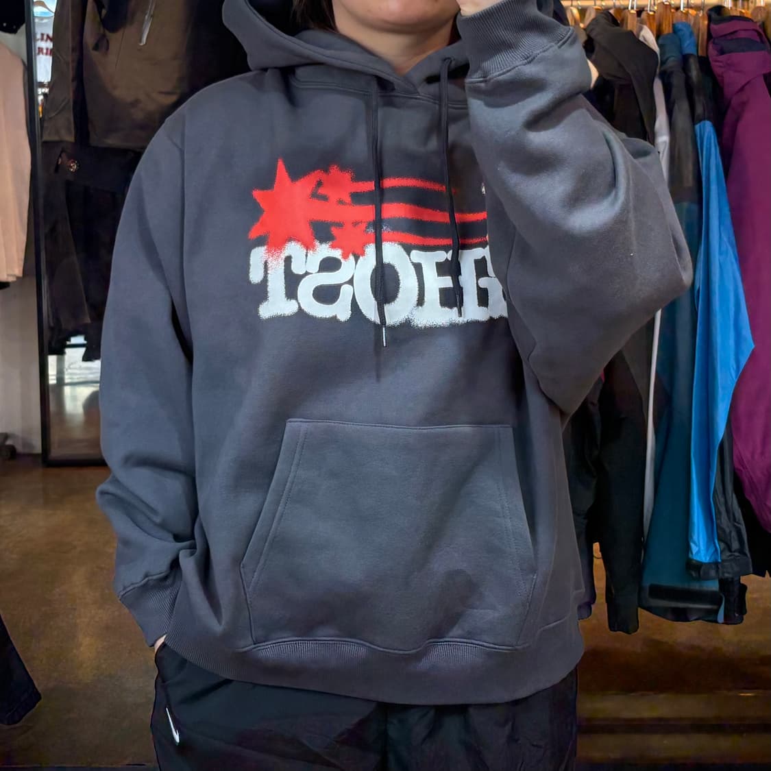 나이스고스트클럽 프린팅 후드 상품이미지1