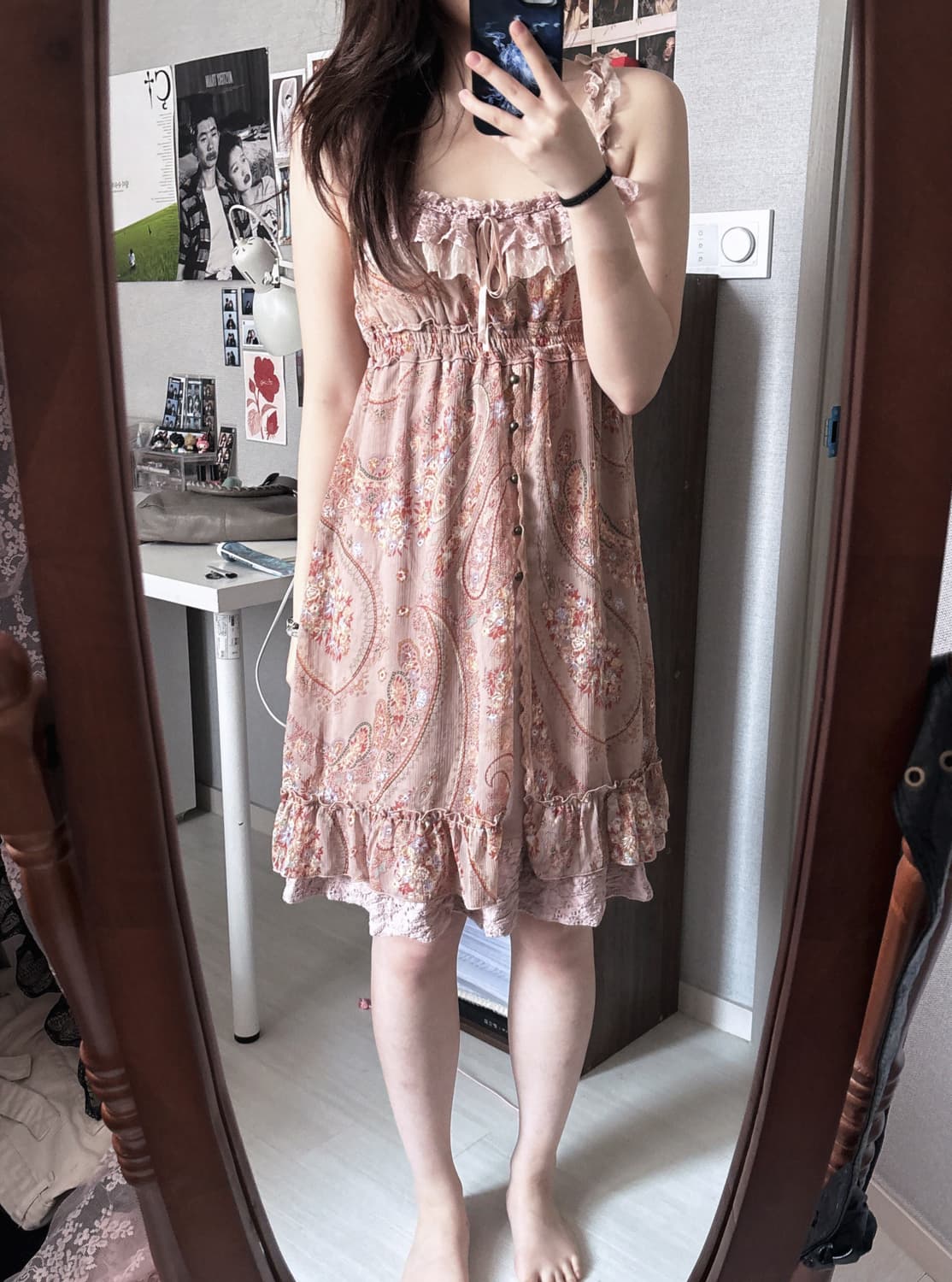 오리엔탈 페어리 핑크 슬립 원피스 상품이미지2