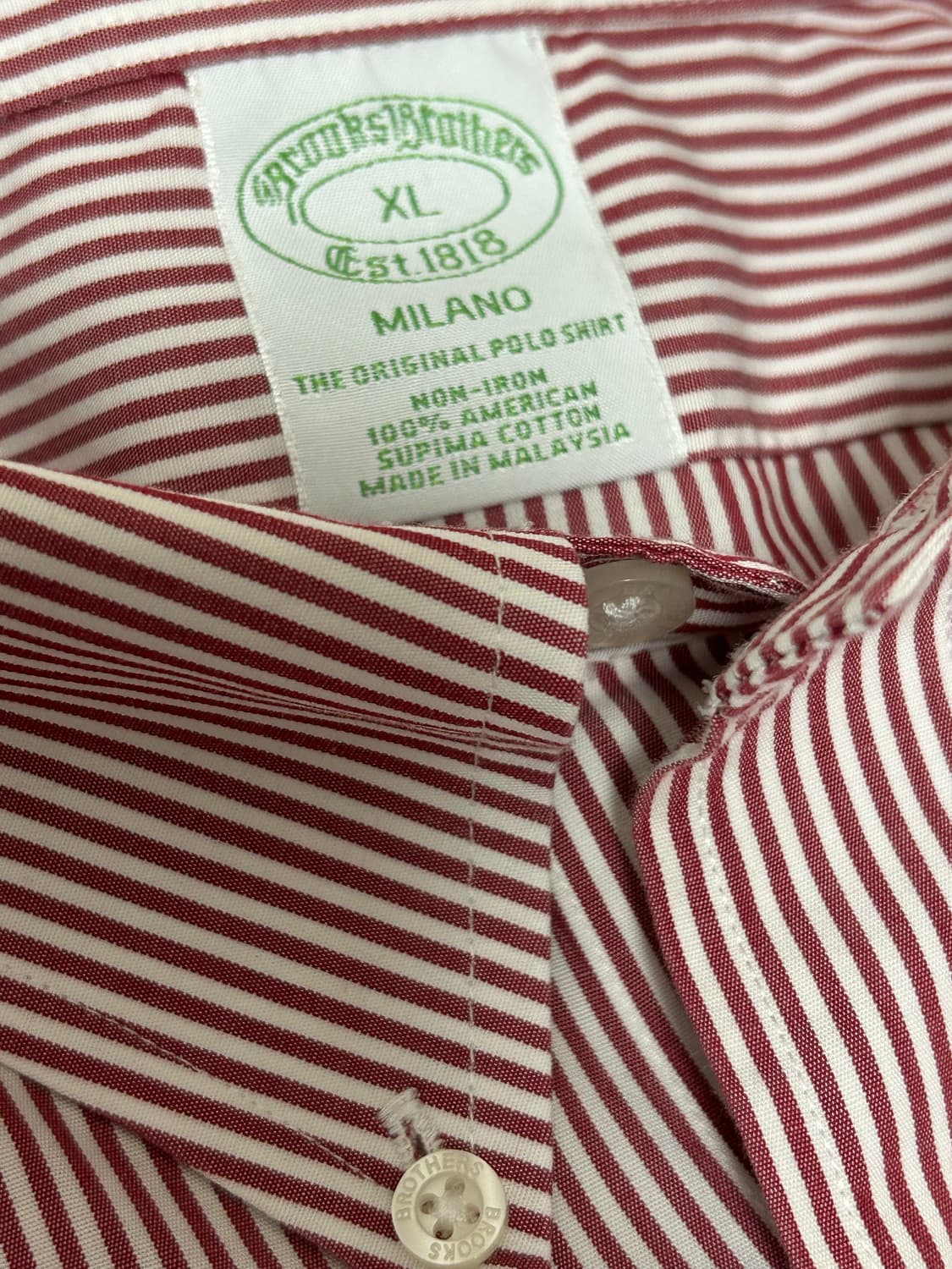 브룩스 브라더스 논아이론 수피마 코튼 오리지널 폴로 셔츠 상품이미지5