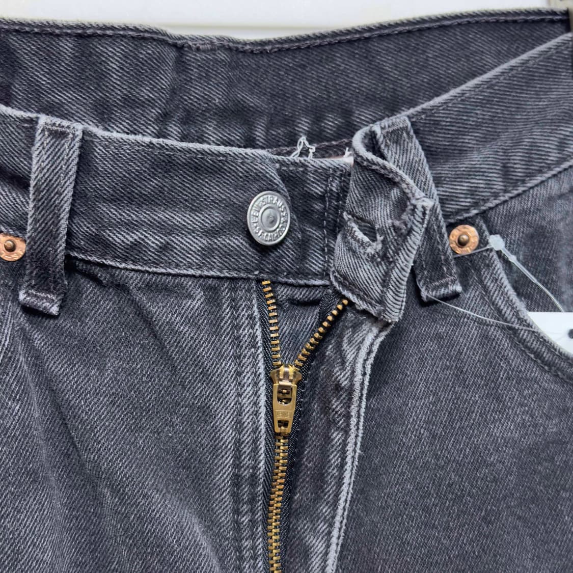90s 리바이스 550 흑청 데님팬츠 W33 L32 상품이미지4