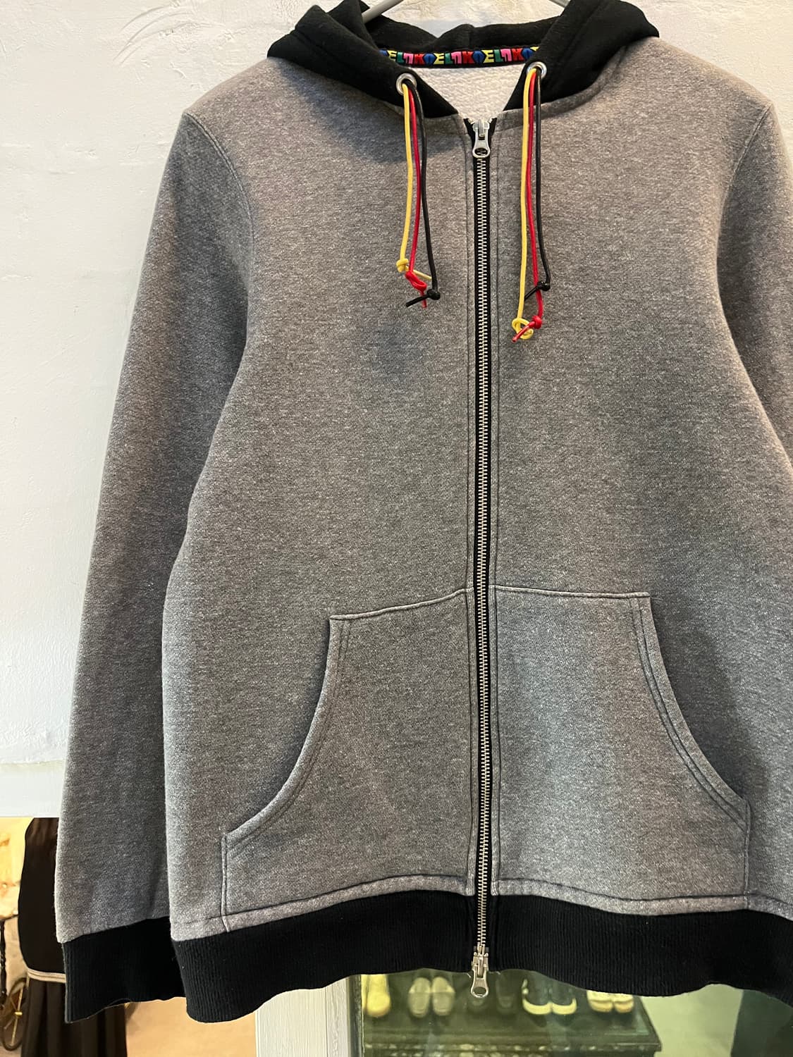 Japanese vintage 투웨이 후드 집업 M 상품이미지4