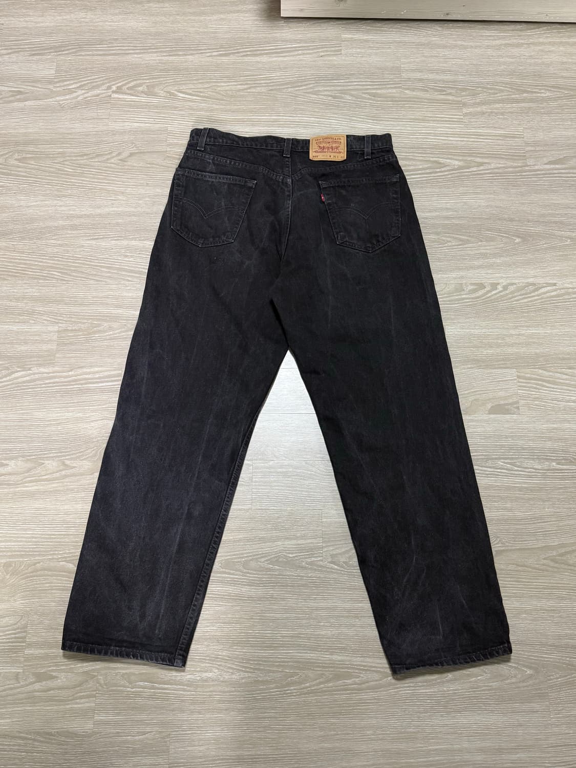 90s 리바이스 565 블랙 36x32 USA made 상품이미지2