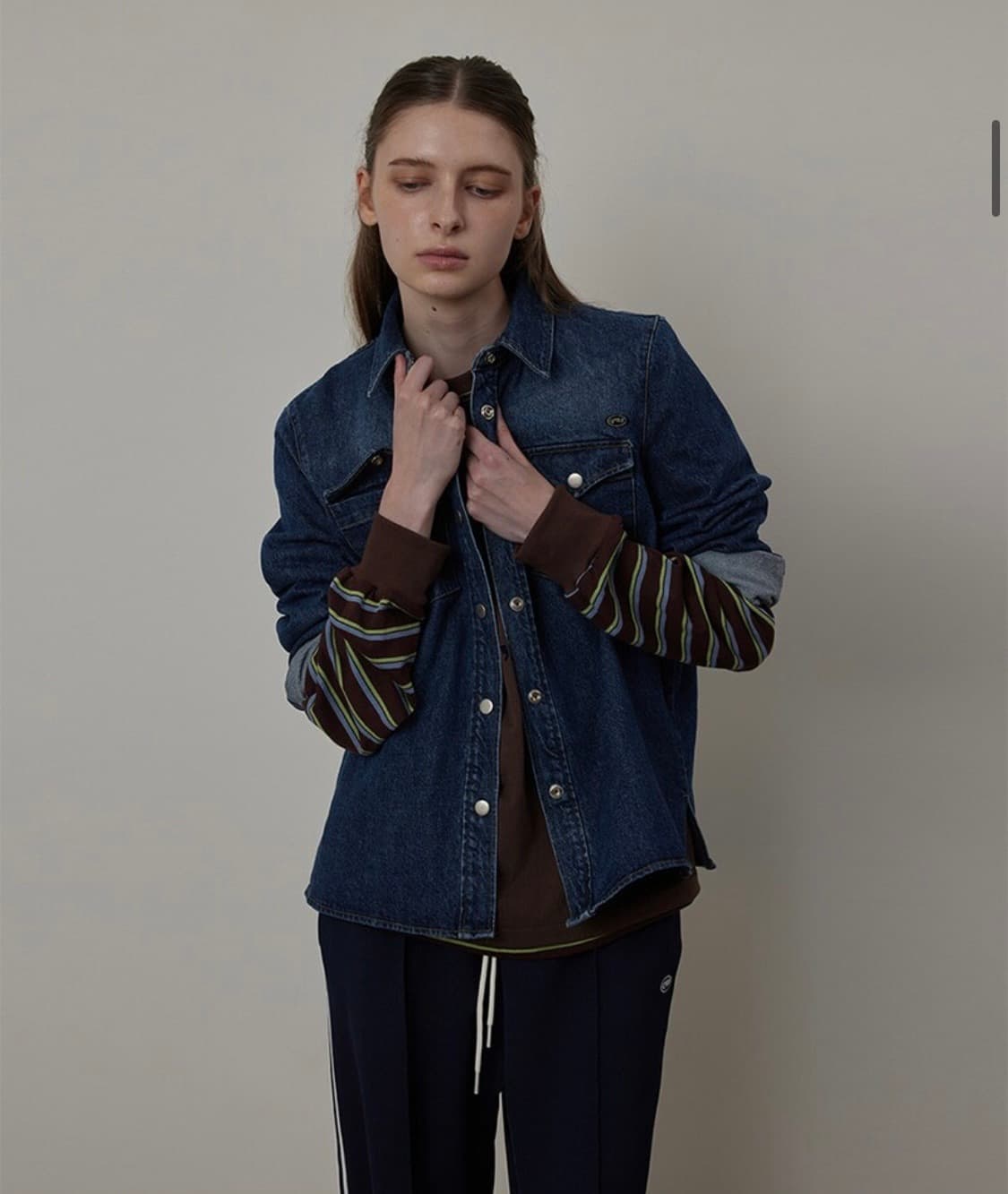 미우미우맛 퀸스래빗 데님자켓 데님셔츠 청자켓 청남방(배포, 내고가능) 상품이미지2