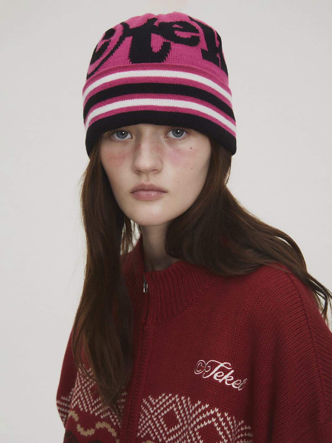 테켓 슬로프 비니 핑크 Teket Slope Beanie Pink 상품이미지2