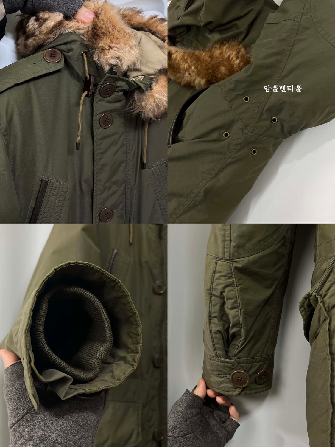 폴로 랄프로렌 익스페디션 마운틴 올리브 이태리퍼 다운파카 자켓 상품이미지7