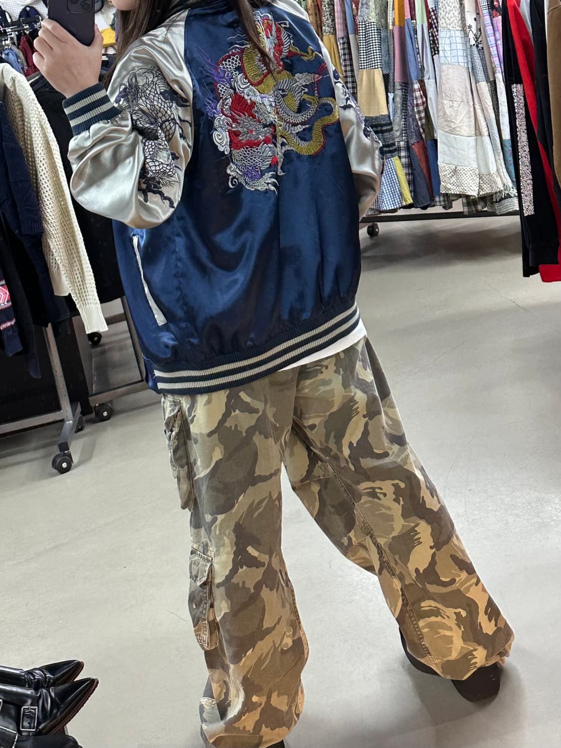 용 자수 스카쟌 상품이미지2