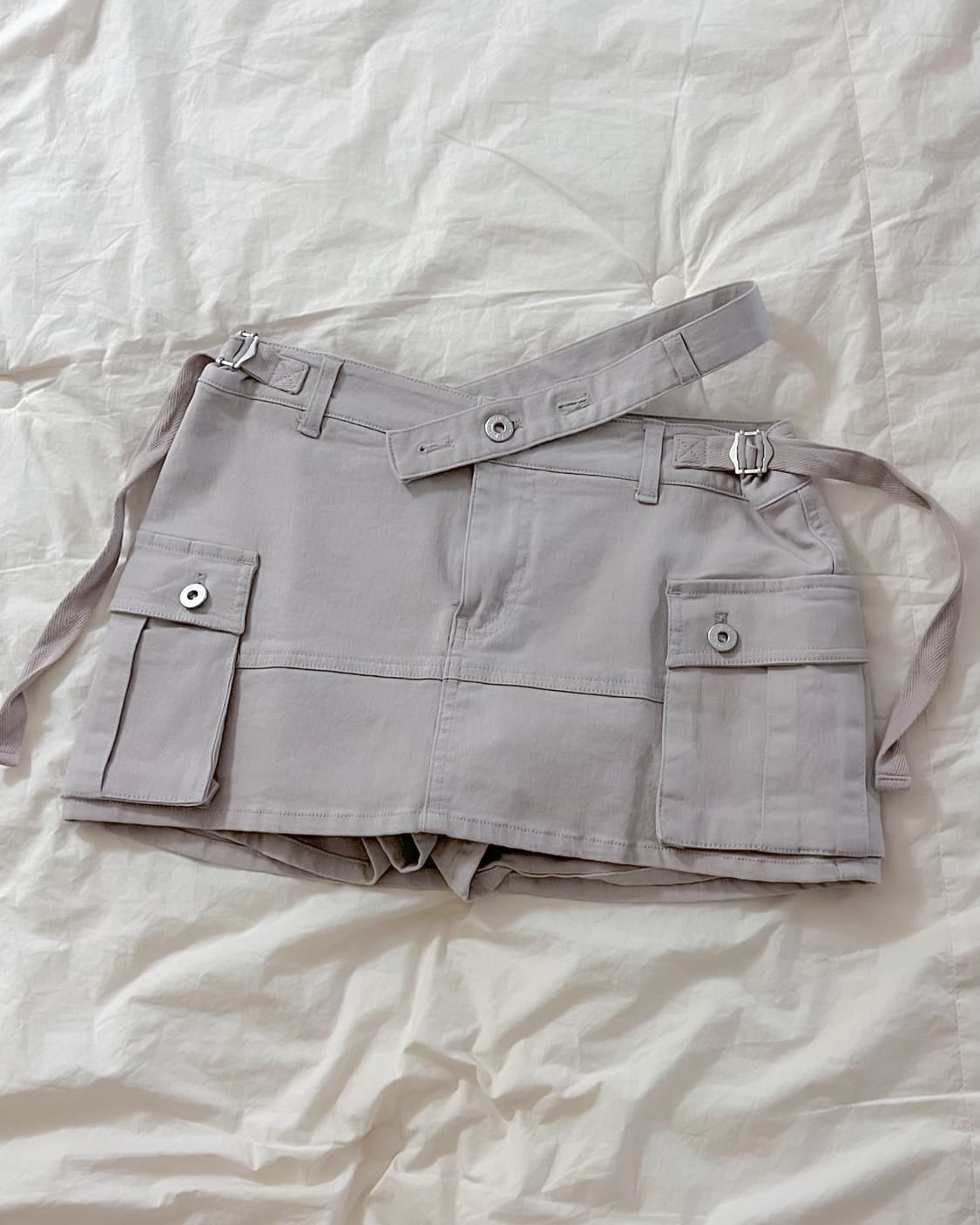 페인오어플레져 닉스 미니 스커트 그레이 S 페오플 상품이미지1