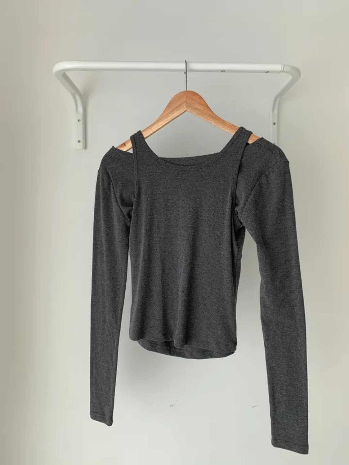 (새상품) 레이어드 티셔츠 차콜 상품이미지2