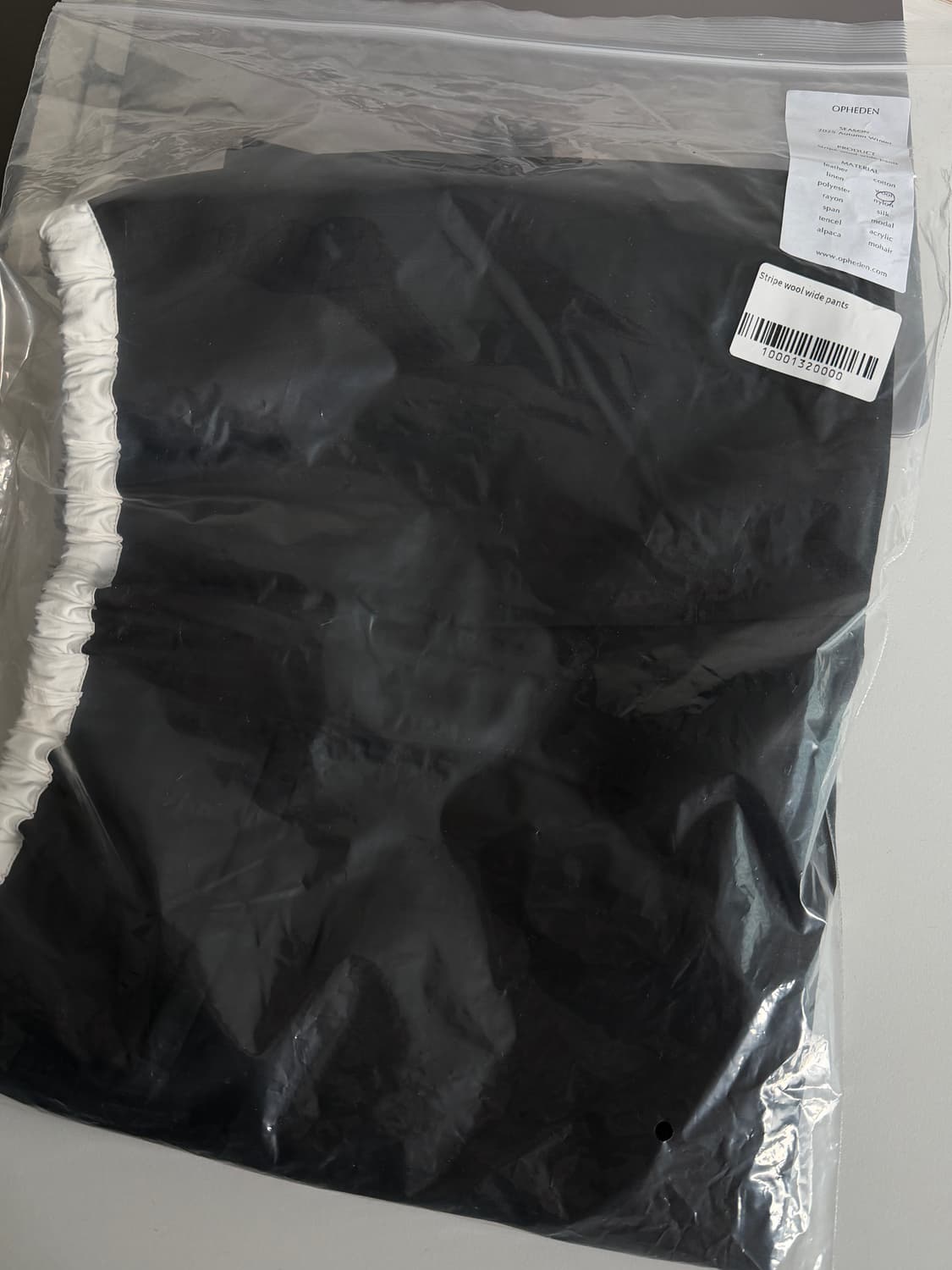 오브헤덴 스트라이프 울 와이드 팬츠 상품이미지10