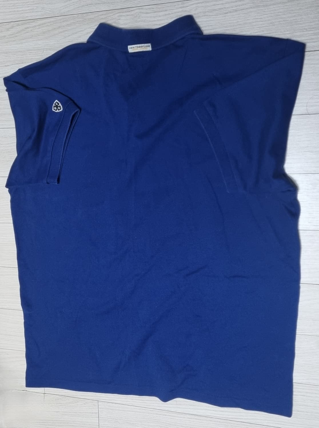 헤리티지플로스 카라티 반팔 티셔츠 블루 M사이즈 상품이미지4