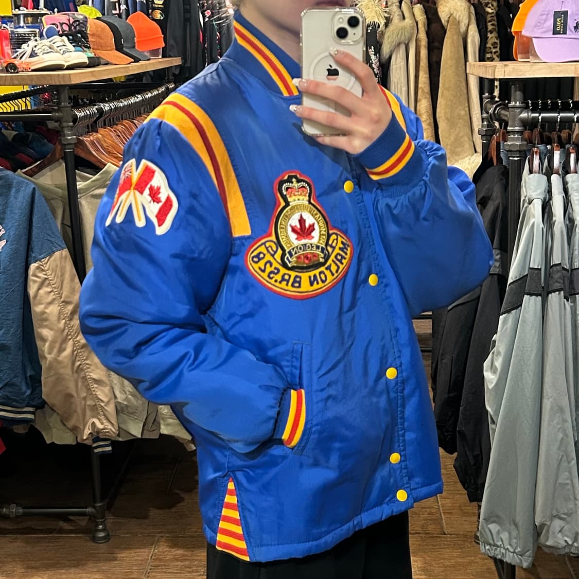 [HI] Avon sports wear 바시티 자켓 블루 상품이미지3