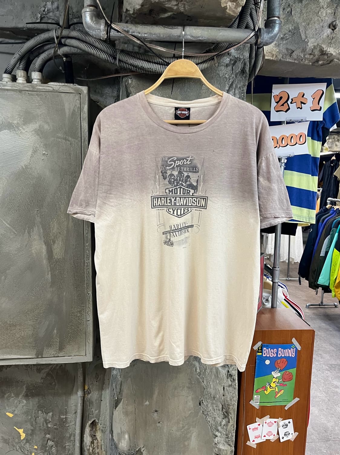 할리 데이비슨 투손 반팔티 베이지 XL #csz3811 상품이미지2