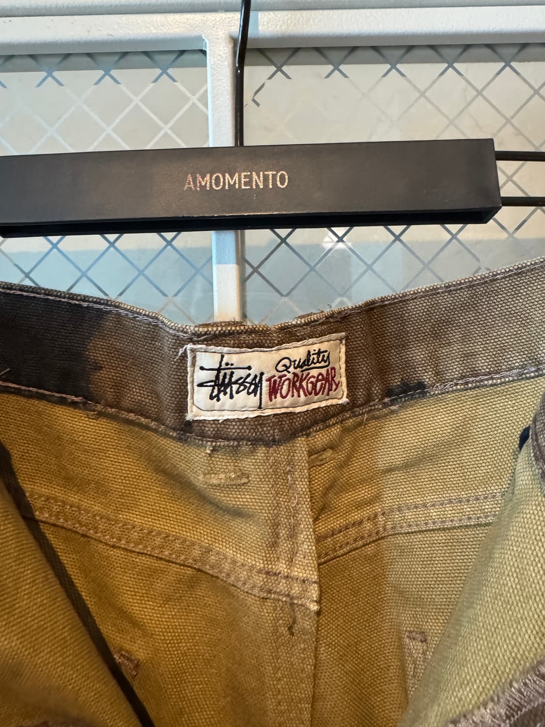 스투시 플로랄 다잉 더블니 워크팬츠 상품이미지4