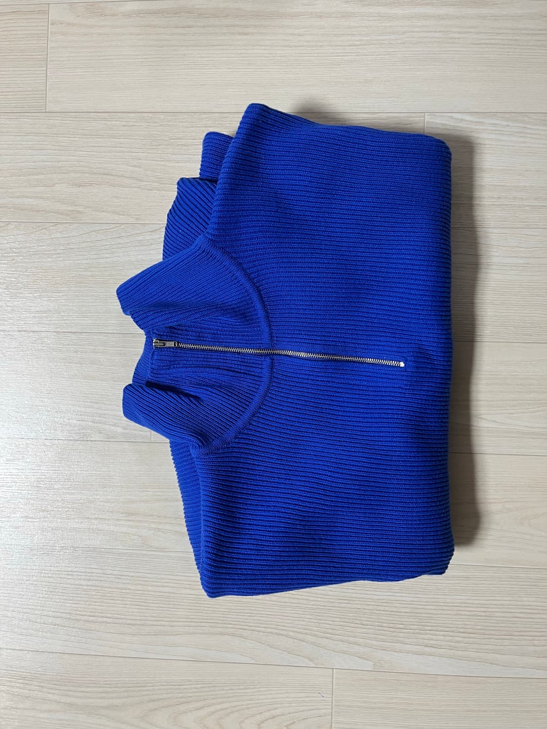 [마티스더큐레이터]HALF-ZIP 니트_코발트 블루 컬러_2 size 상품이미지3