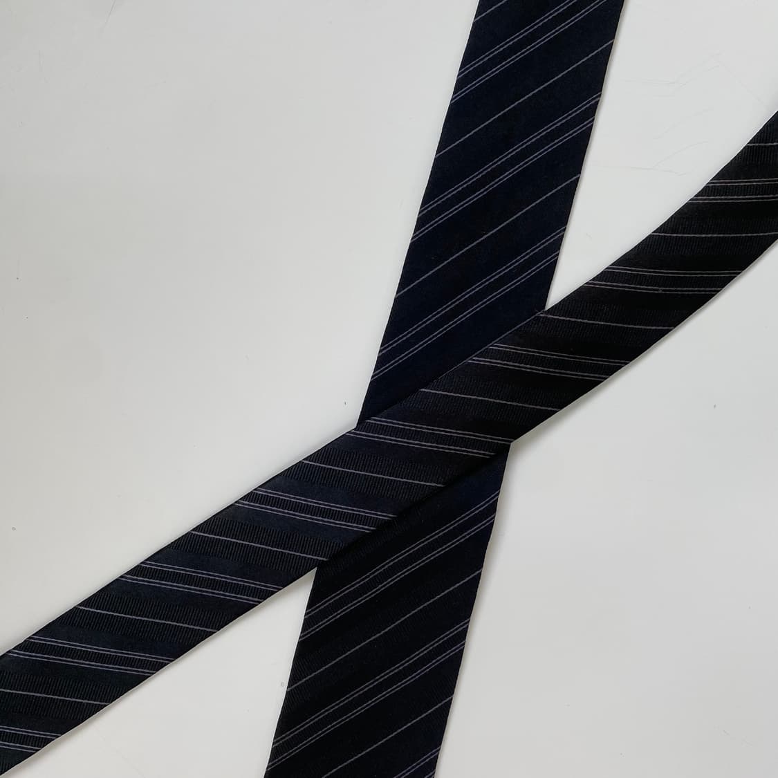 COMME CA ISM(꼼사이즘) 블랙 실크넥타이6.6cm 상품이미지4
