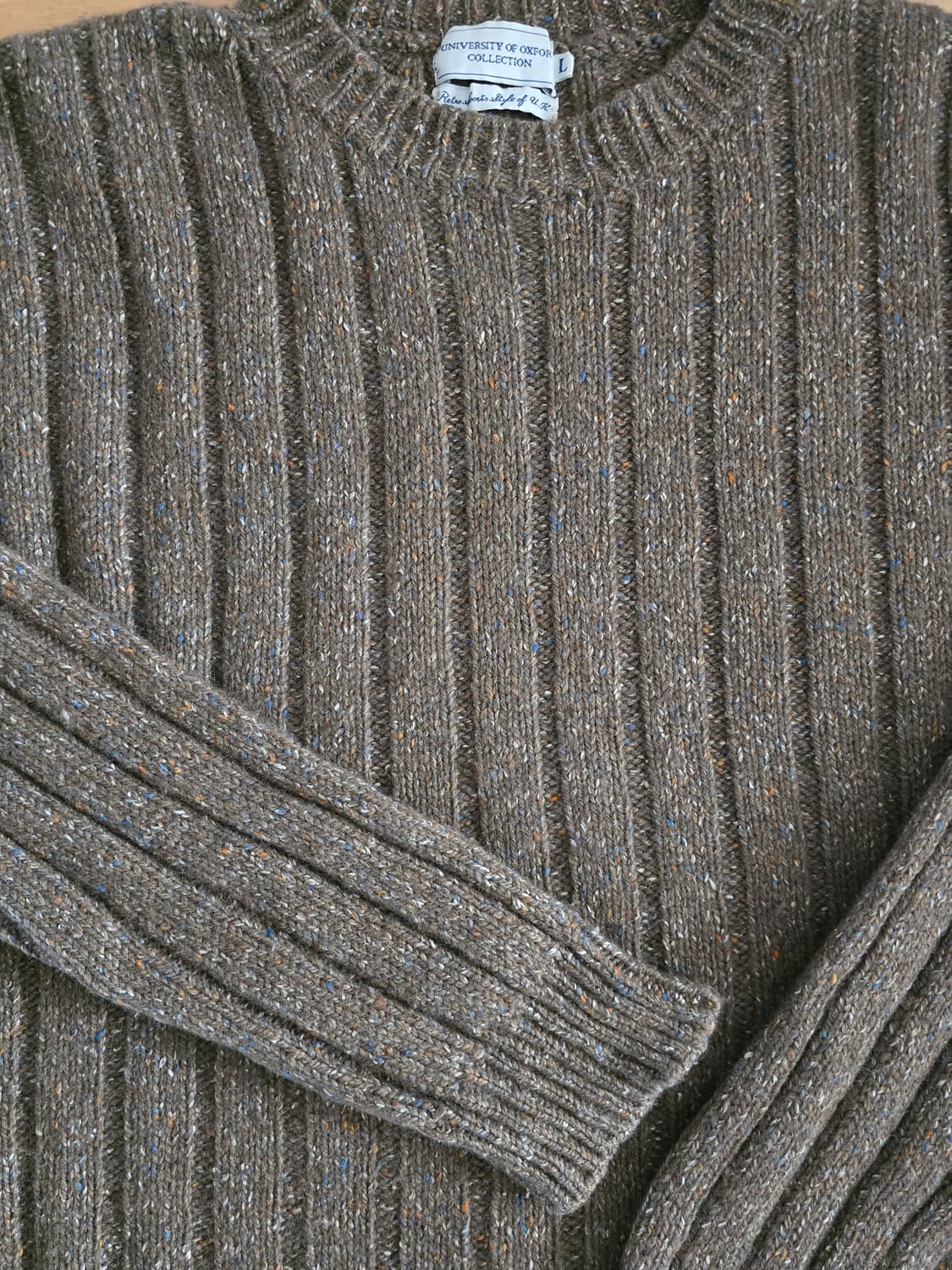 옥스포드 빈티지 네프 오버핏 울 니트 상품이미지3