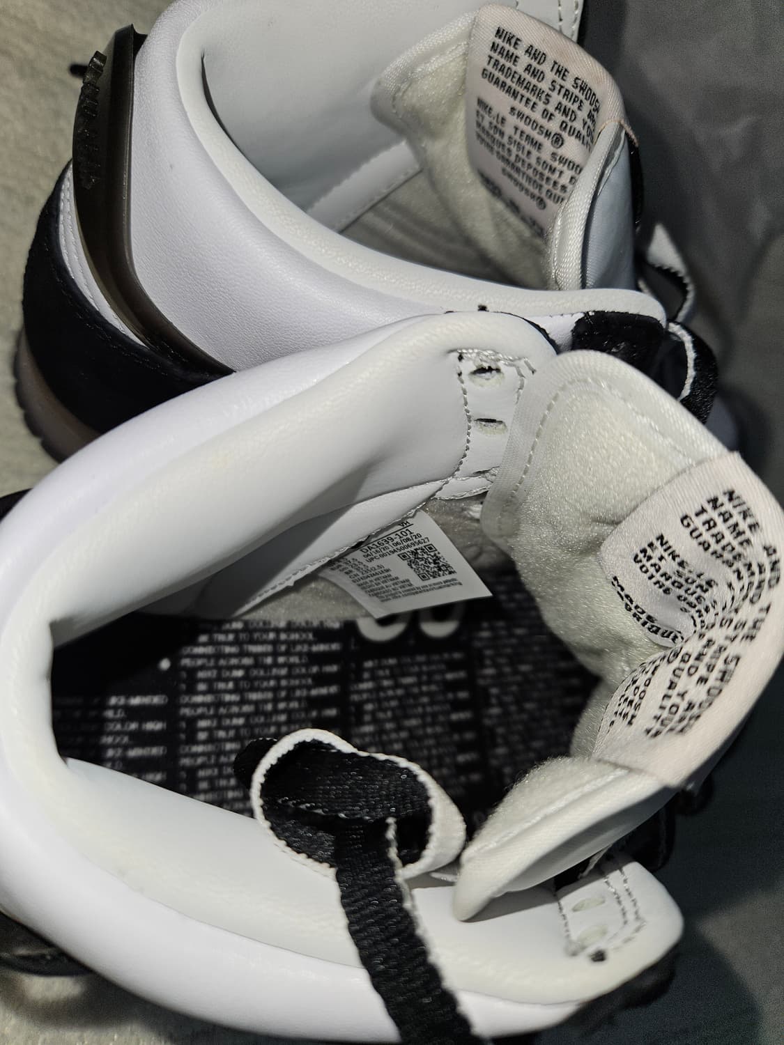 나이키 x 슬램잼 덩크 하이 SP 클리어 블랙 235 상품이미지7