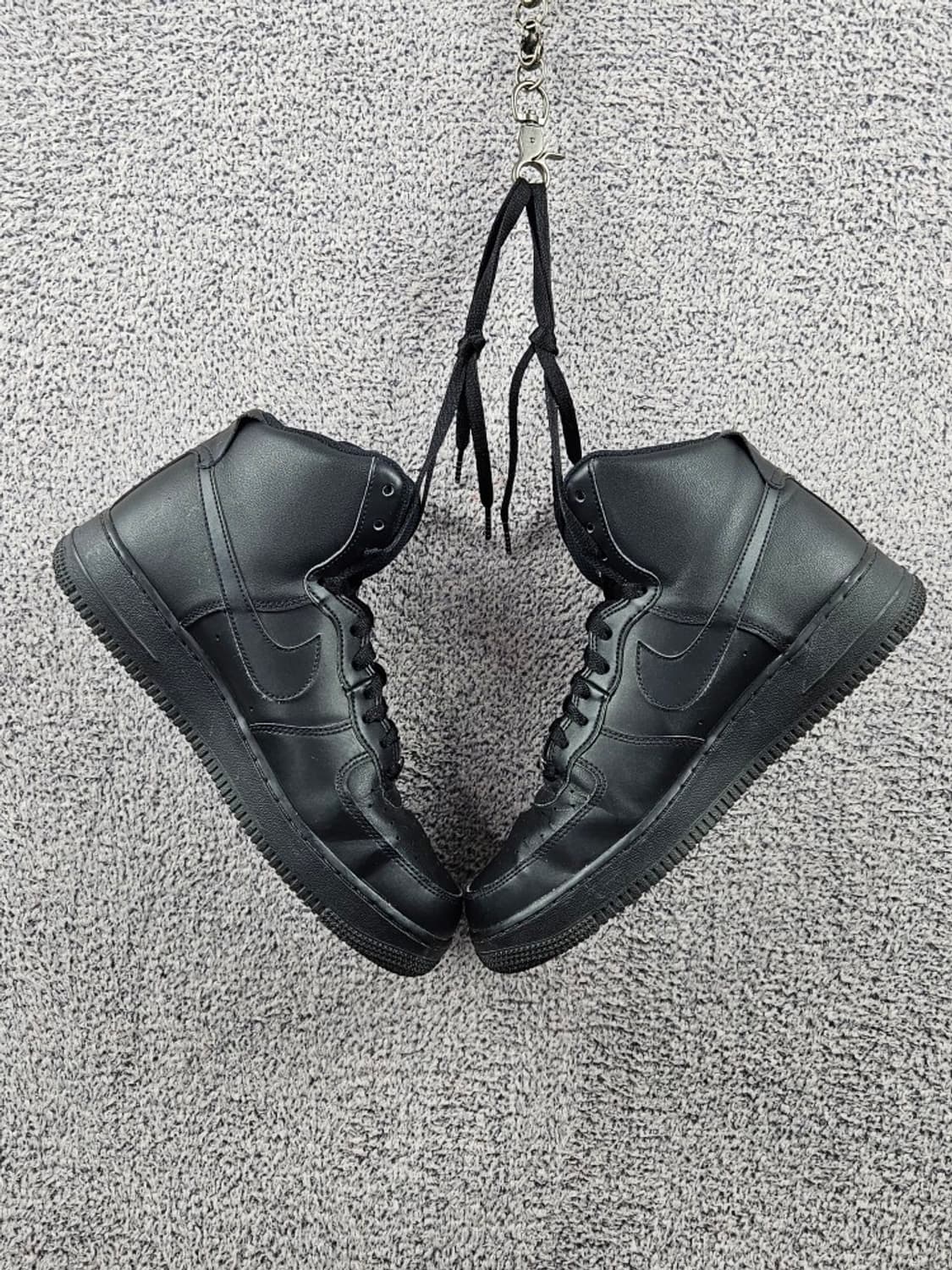 나이키 에어 포스 1 트리플 블랙 하이 스니커즈 (265MM)/11031 상품이미지5