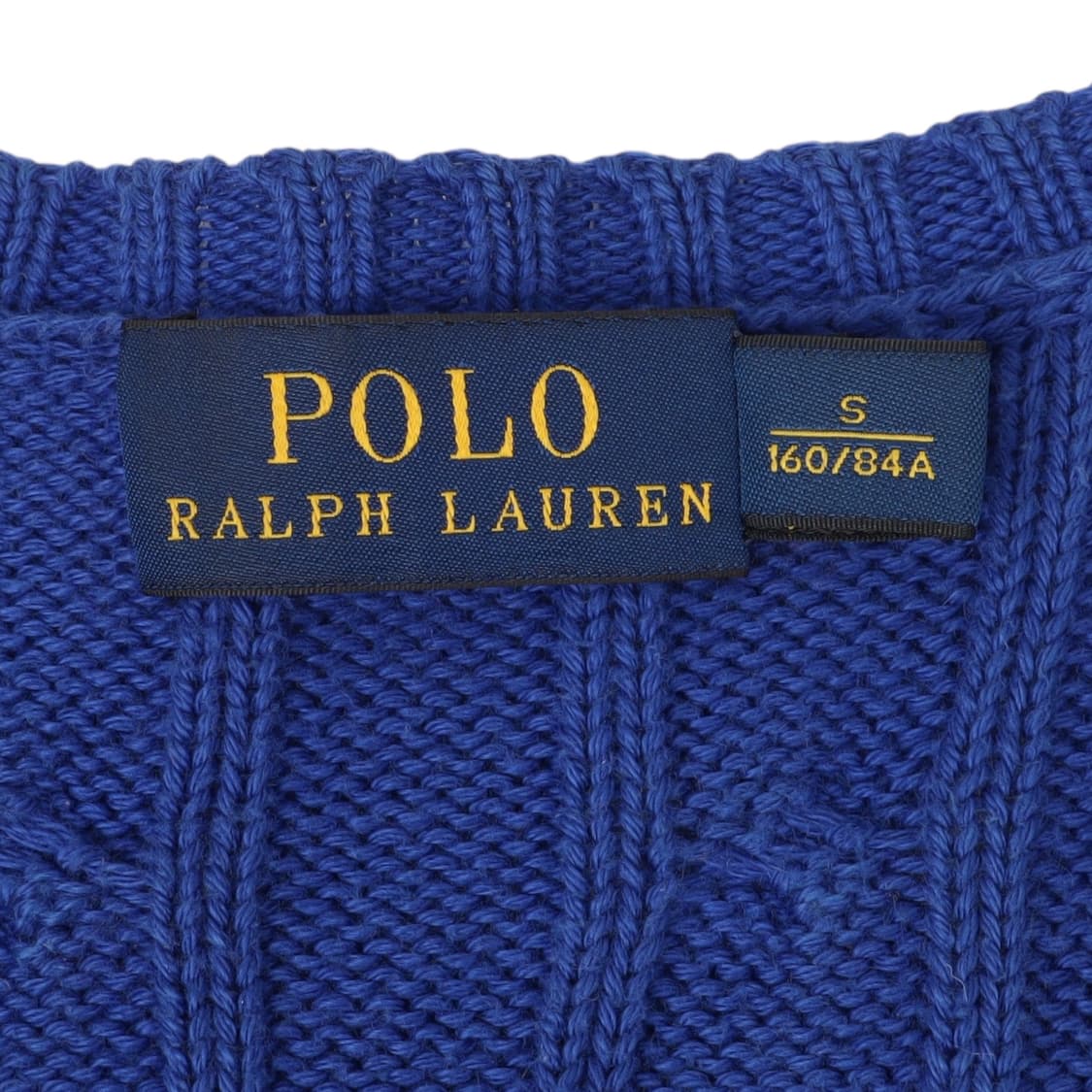 폴로 랄프로렌 블루 케이블 브이넥 니트 상품이미지8