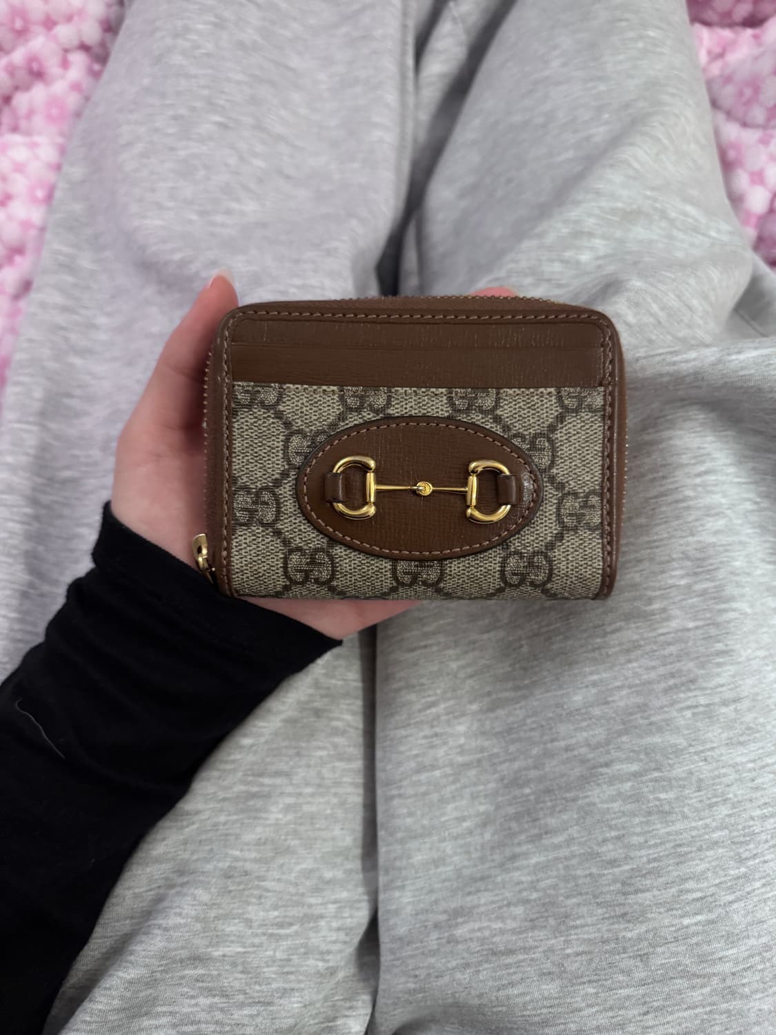 구찌 홀스빗 1955 지퍼 카드지갑 상품이미지1