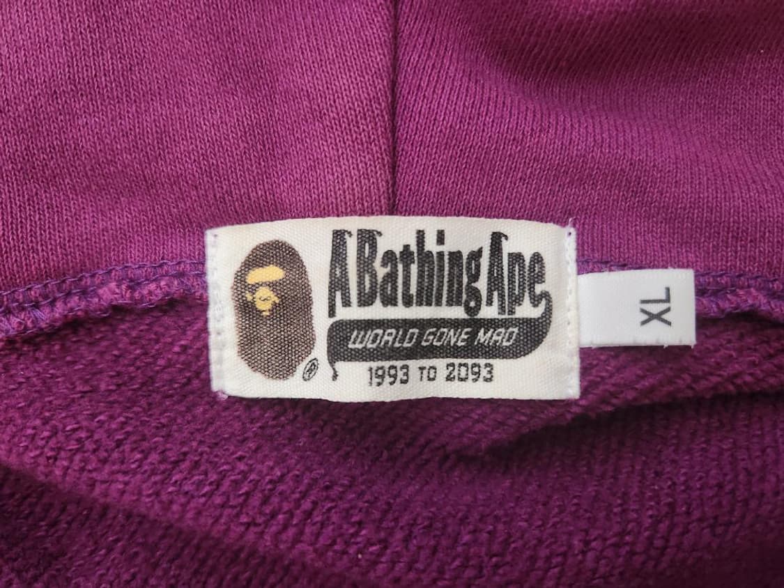 베이프 컬러 카모 자이언트 샤크 퍼플 후드 (더안파는 희귀제품) 상품이미지5