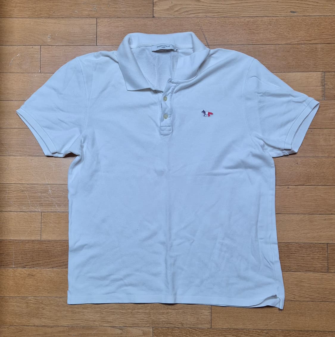 메종키츠네 화이트 카라티 XL 상품이미지1