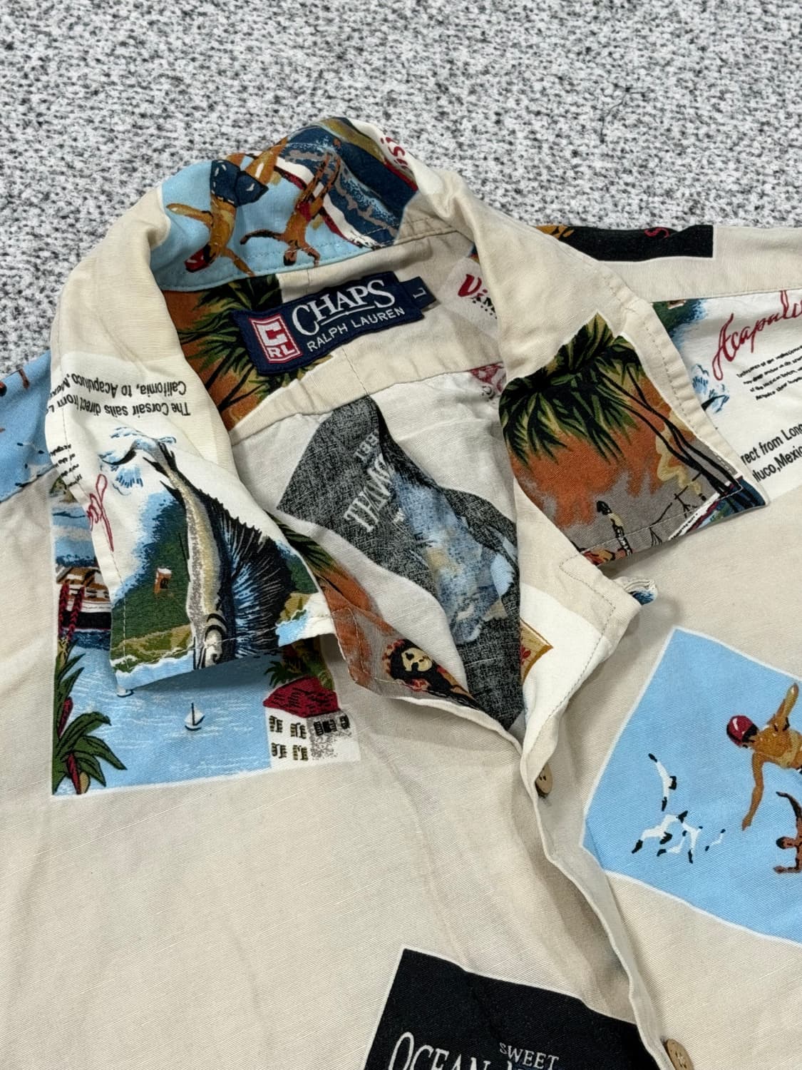 챕스랄프로렌 오픈카라 셔츠 상품이미지3