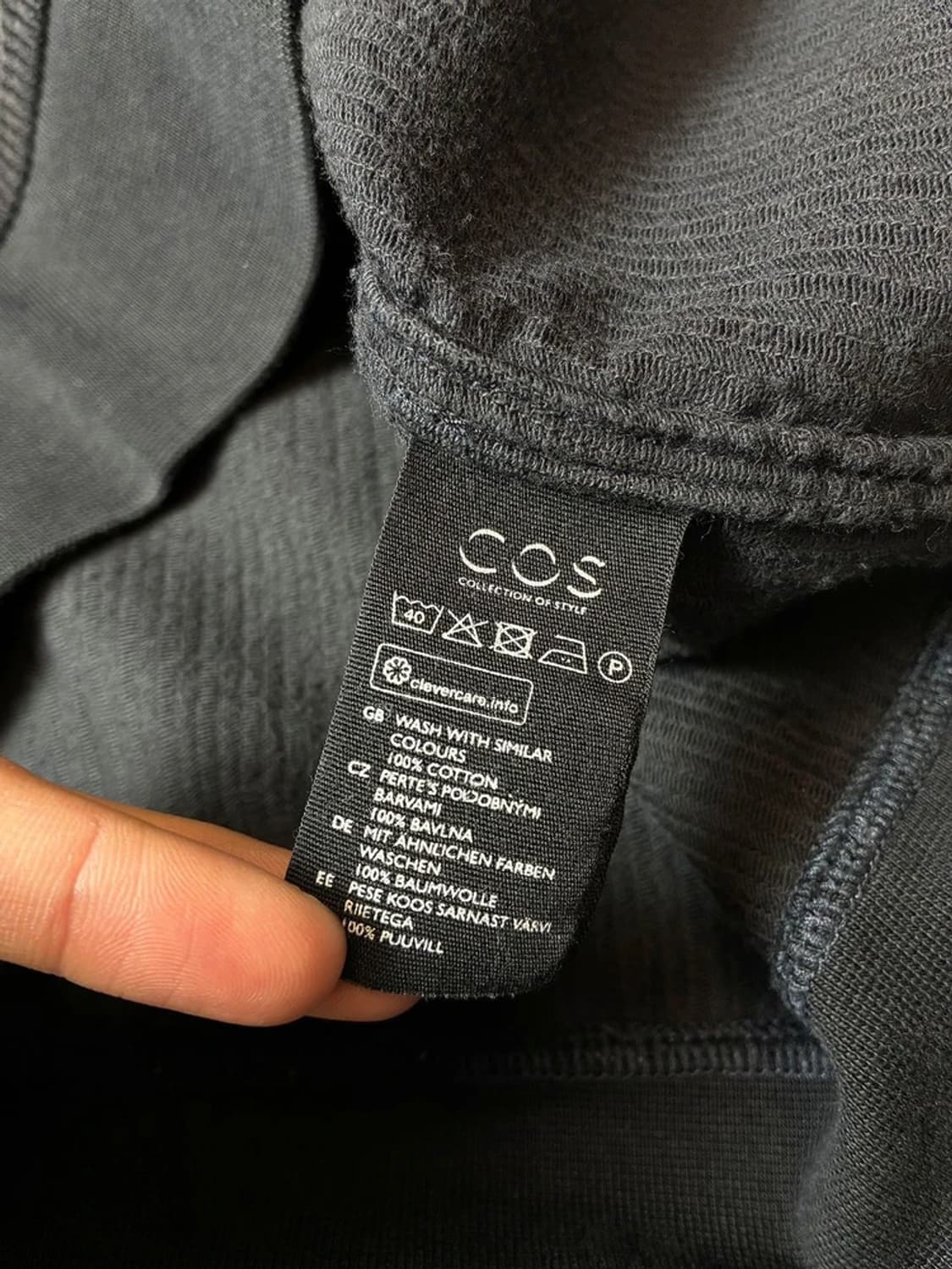 코스 COS 코듀로이 헤비코튼 맨투맨 PN7669 상품이미지6