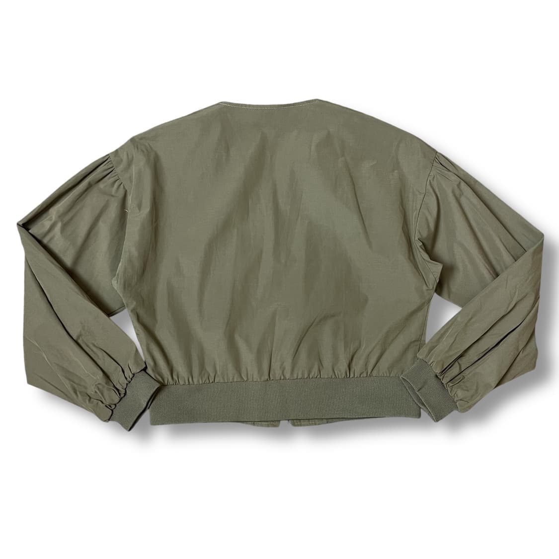 글로벌워크 카키 세미크롭 폴리 코튼 자켓 M 상품이미지2