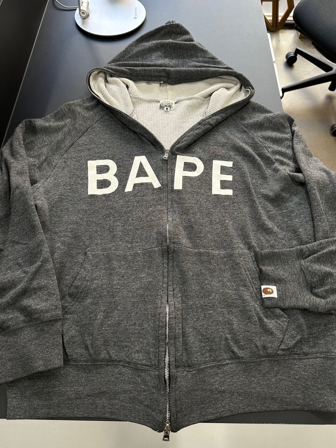 베이프 Thermal 스펠로고 풀 후드집업 상품이미지6