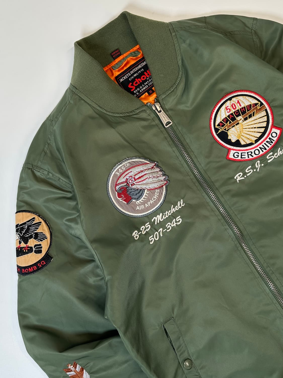 쇼트 패치 ma-1 항공 봄버 자켓  상품이미지3