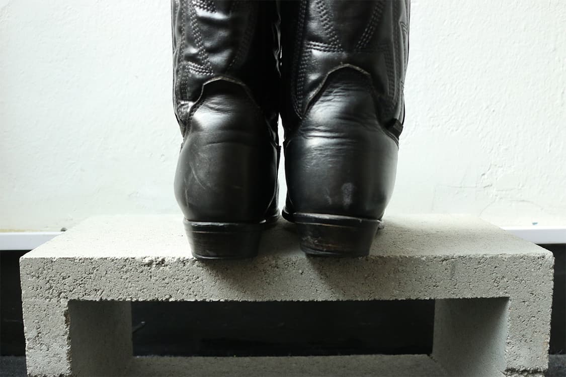 USA 빈티지 블랙 웨스턴 부츠  상품이미지7