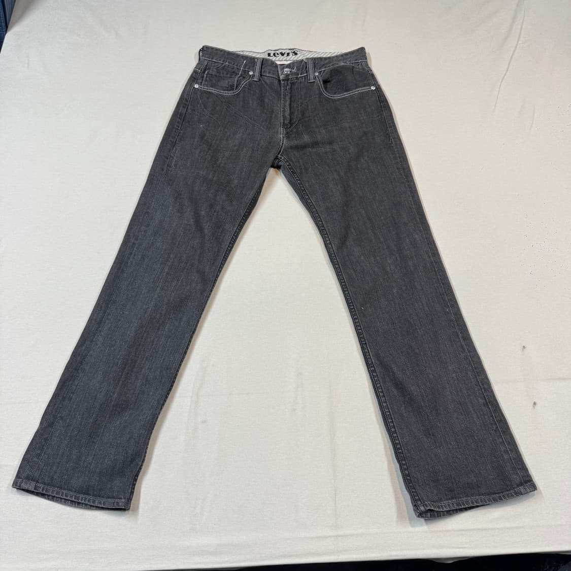 33inch) 리바이스 그레이 스트레이트 데님 청바지 상품이미지5