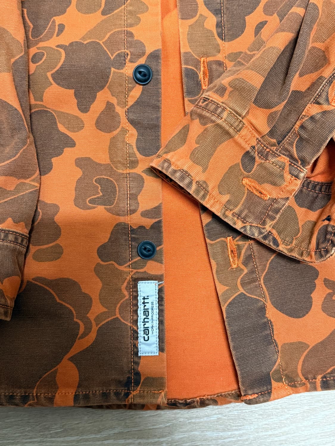 칼하트 카모 긴팔 셔츠 상품이미지5
