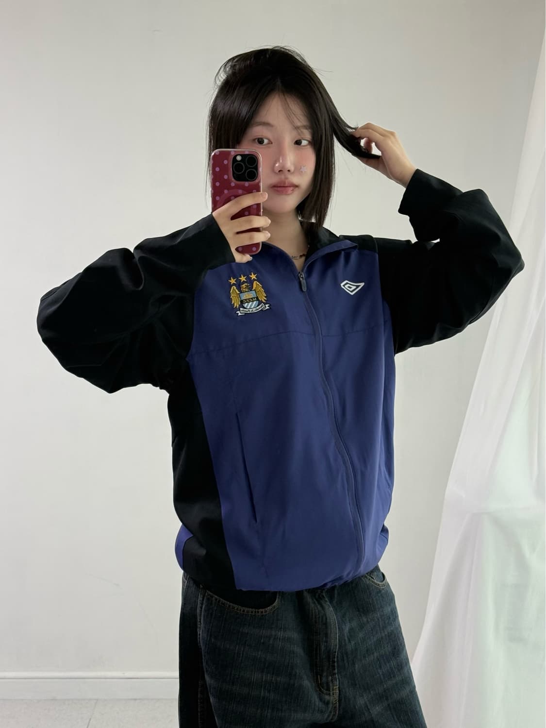 엄브로 맨시티 올드스쿨 바람막이 상품이미지2