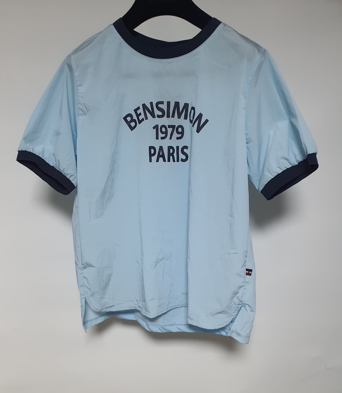 벤시몽파리 배색 바스락 티셔츠 m 상품이미지1
