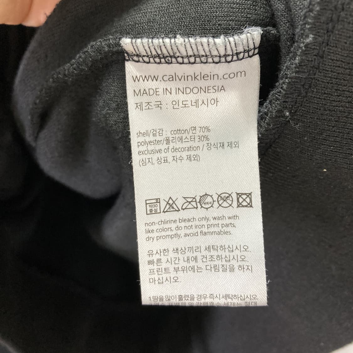 캘빈클라인 여성후드집업자켓 블랙 S  상품이미지5