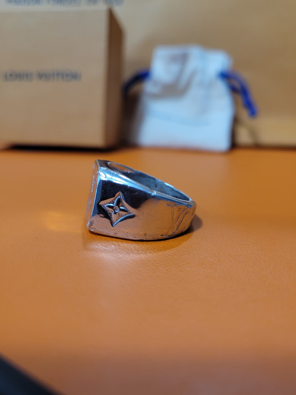 루이비통 LV 시그넷 실버 반지 상품이미지4