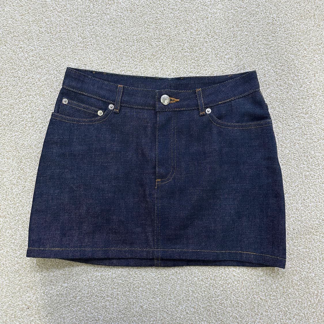 실측확인 아페쎄 데님 미니 스커트 0316D 상품이미지1